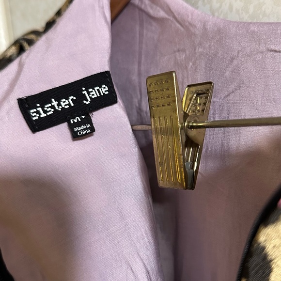 Sister Jane Leopard Print Puff Sleeve Mini Dress - Picture 3 of 3